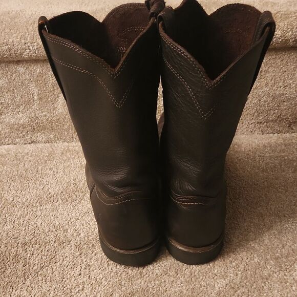Frye Men\'s Dark Brown Leather Mid-Height Western Riding Boots Size 10 main image 15
